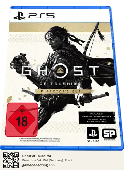 Ghost of Tsushima PlayStation 5, Germany box front