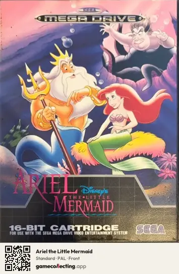 Ariel the Little Mermaid Sega Mega Drive / Genesis, PAL box front