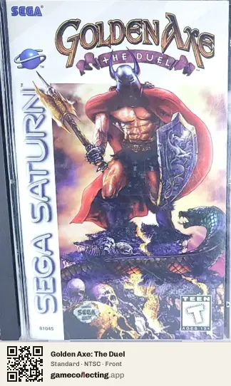 Golden Axe: The Duel Sega Saturn, NTSC box front