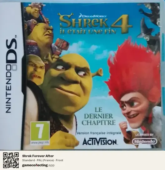 Shrek Forever After Nintendo DS, France box front