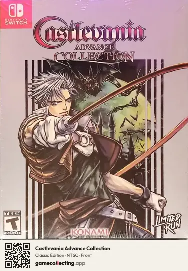 Castlevania Advance Collection Nintendo Switch, NTSC box front