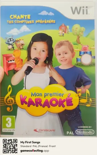 My First Songs Nintendo Wii, France box front