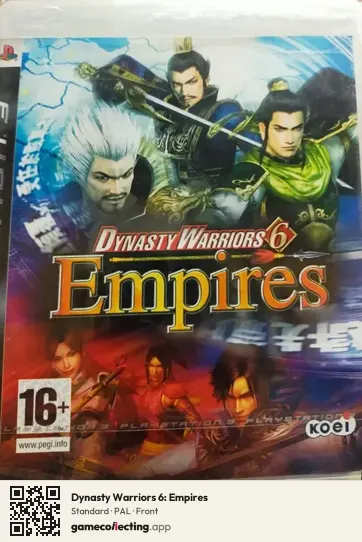 Dynasty Warriors 6: Empires PlayStation 3, PAL box front