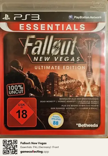 Fallout: New Vegas PlayStation 3, Germany box front