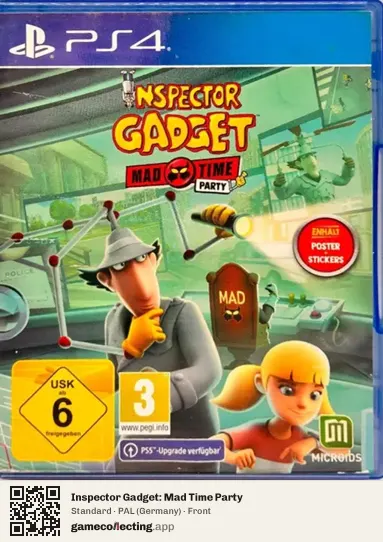 Inspector Gadget: Mad Time Party PlayStation 4, Germany box front