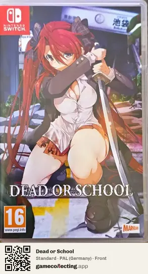 Dead or School Nintendo Switch, Germany box front