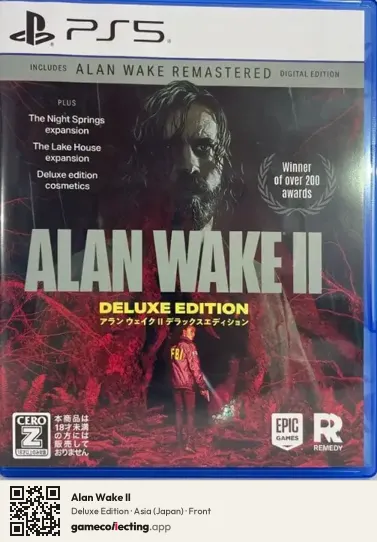 Alan Wake II PlayStation 5, Asia box front