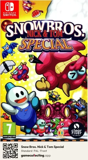 Snow Bros. Nick & Tom Special Nintendo Switch, PAL box front