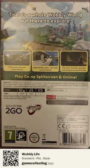 Wobbly Life Nintendo Switch, PAL box back