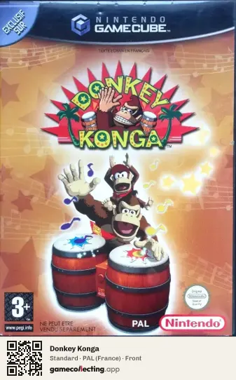 Donkey Konga Nintendo GameCube, France box front