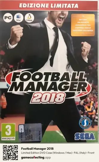 Football Manager 2018 Computer, Italy box front