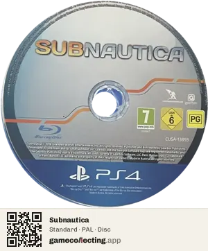 Subnautica PlayStation 4, PAL disc