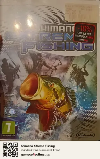 Shimano Xtreme Fishing Nintendo Wii, Germany box front