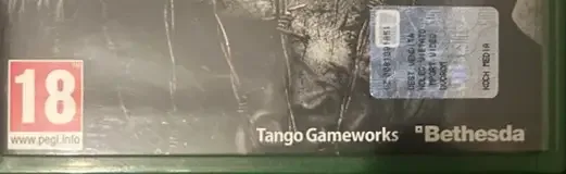 The Evil Within, the PEGI square on its front