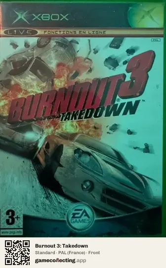 Burnout 3: Takedown Xbox, France box front