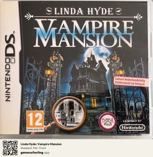 Linda Hyde: Vampire Mansion Nintendo DS, PAL box front