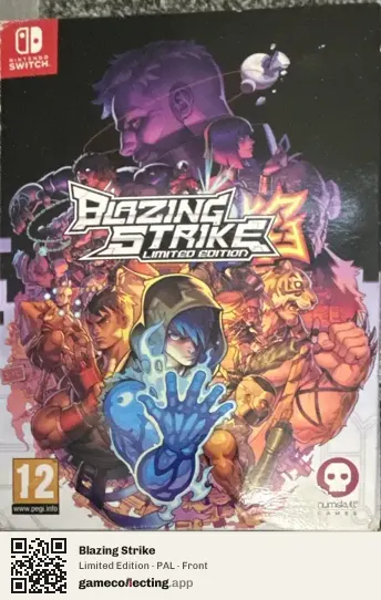 Blazing Strike Nintendo Switch, PAL box front