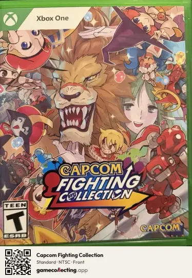 Capcom Fighting Collection Xbox One, NTSC box front
