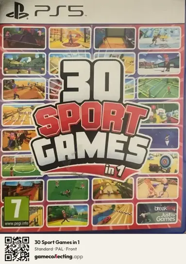 30 Sport Games in 1 PlayStation 5, PAL box front