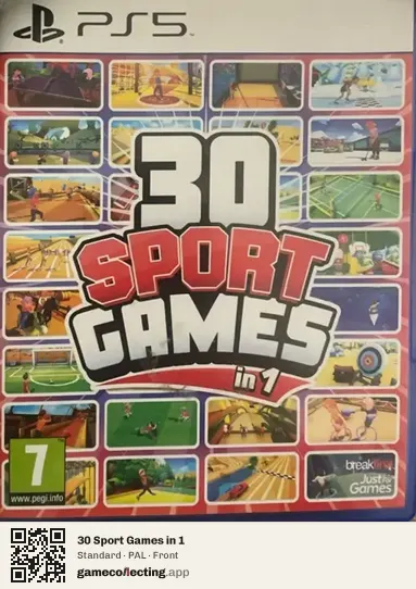 30 Sport Games in 1 PlayStation 5, PAL box front