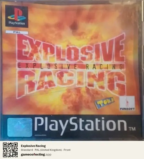 Explosive Racing PlayStation, United Kingdom box front