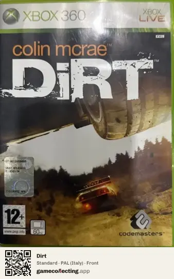 Dirt Xbox 360, Italy box front