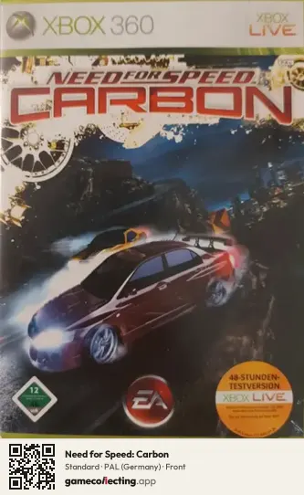 Need for Speed: Carbon Xbox 360, Germany box front