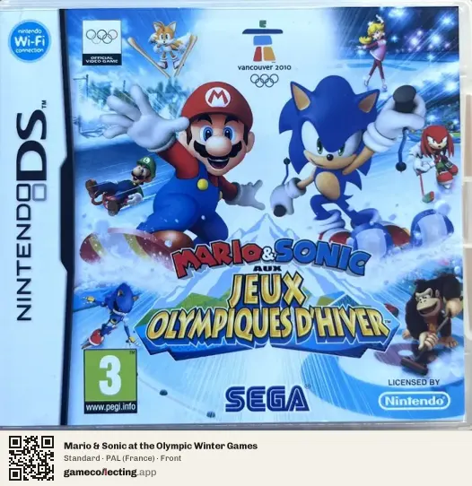 Mario & Sonic at the Olympic Winter Games Nintendo DS, France box front