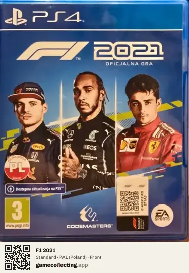 F1 2021 PlayStation 4, Poland box front