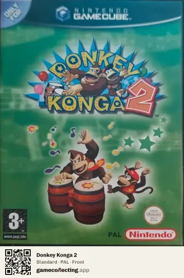 Donkey Konga 2 Nintendo GameCube, PAL box front