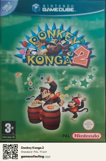 Donkey Konga 2 Nintendo GameCube, PAL box front