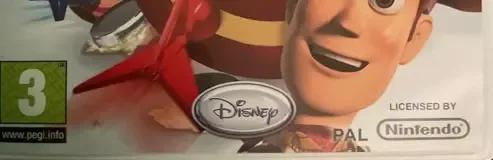 Toy Story Mania!, the PEGI square on its front