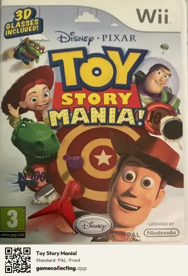 Toy Story Mania! Nintendo Wii, PAL box front
