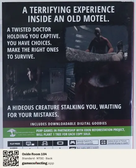 Oxide Room 104 Nintendo Switch, NTSC box back