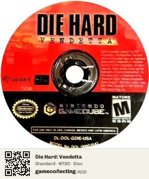 Die Hard: Vendetta Nintendo GameCube, NTSC disc