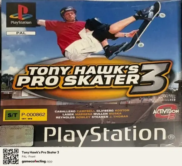 Tony Hawk's Pro Skater 3 PlayStation, PAL box front