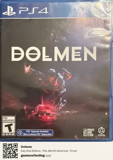 Dolmen PlayStation 4, North America box front