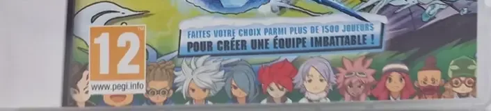 Inazuma Eleven 2: Blizzard, the PEGI square on its front