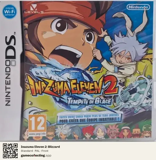 Inazuma Eleven 2: Blizzard Nintendo DS, PAL box front