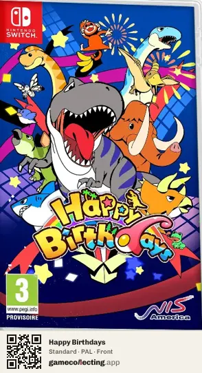 Happy Birthdays Nintendo Switch, PAL box front