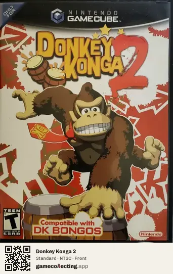 Donkey Konga 2 Nintendo GameCube, NTSC box front