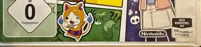Yo-kai Watch 3, the USK square on its front