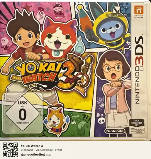 Yo-kai Watch 3 Nintendo 3DS, Germany box front