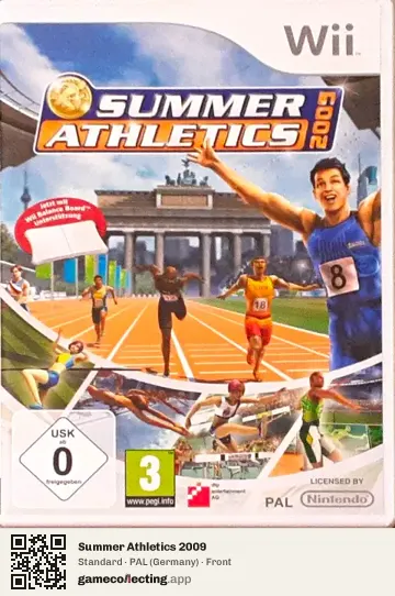 Summer Athletics 2009 Nintendo Wii, Germany box front