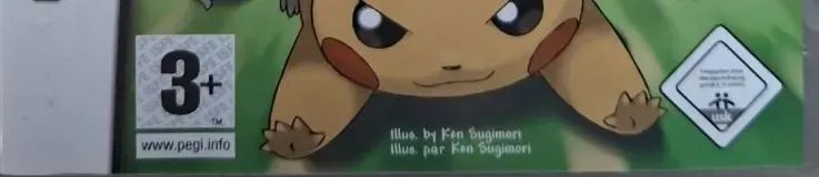 Pokémon Dash, the PEGI square on its front