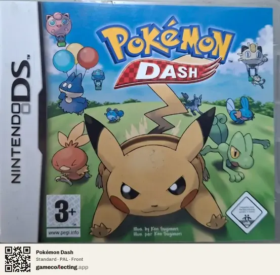 Pokémon Dash Nintendo DS, PAL box front