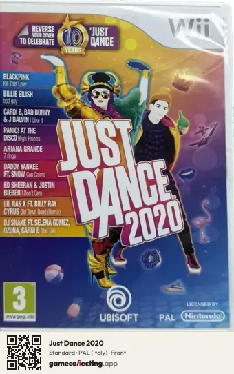 Just Dance 2020 Nintendo Wii, Italy box front