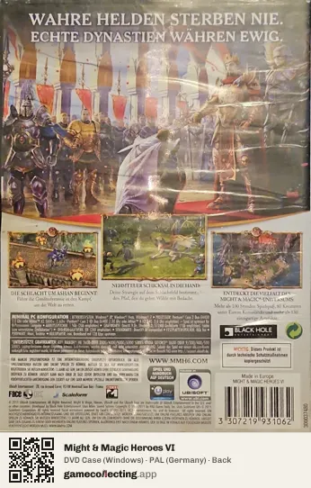 Might & Magic Heroes VI Computer, Germany box back