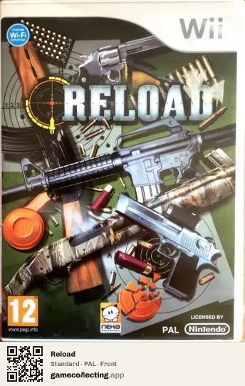 Reload Nintendo Wii, PAL box front