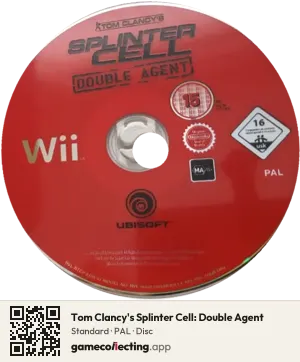 Tom Clancy's Splinter Cell: Double Agent Nintendo Wii, PAL disc